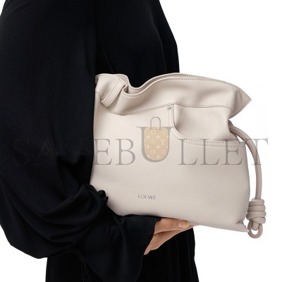 LOEWE PANTA MEDIUM FLAMENCO CLUTCH IN SHINY CALFSKIN A411FC1XDZ (30*24.5*10.5cm)